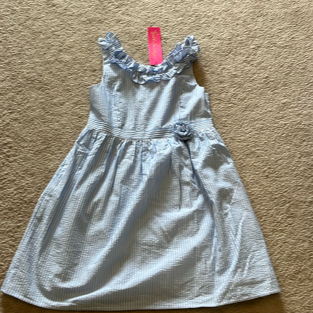 Lily Pulitzer seersucker dress size 10 girls